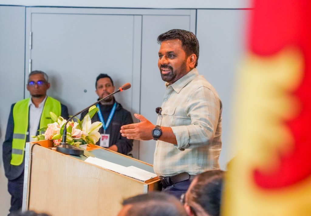 President Addressing the Sri Lankan crowd at Berlin