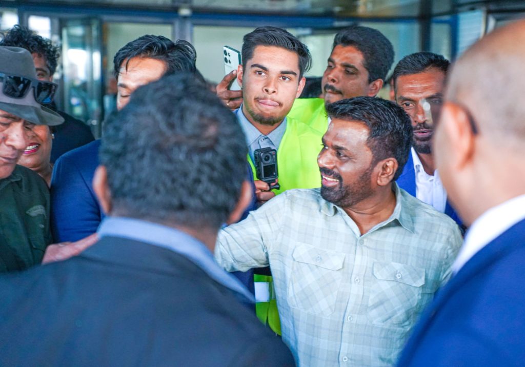 President Anura Kumara Dissanayake with people