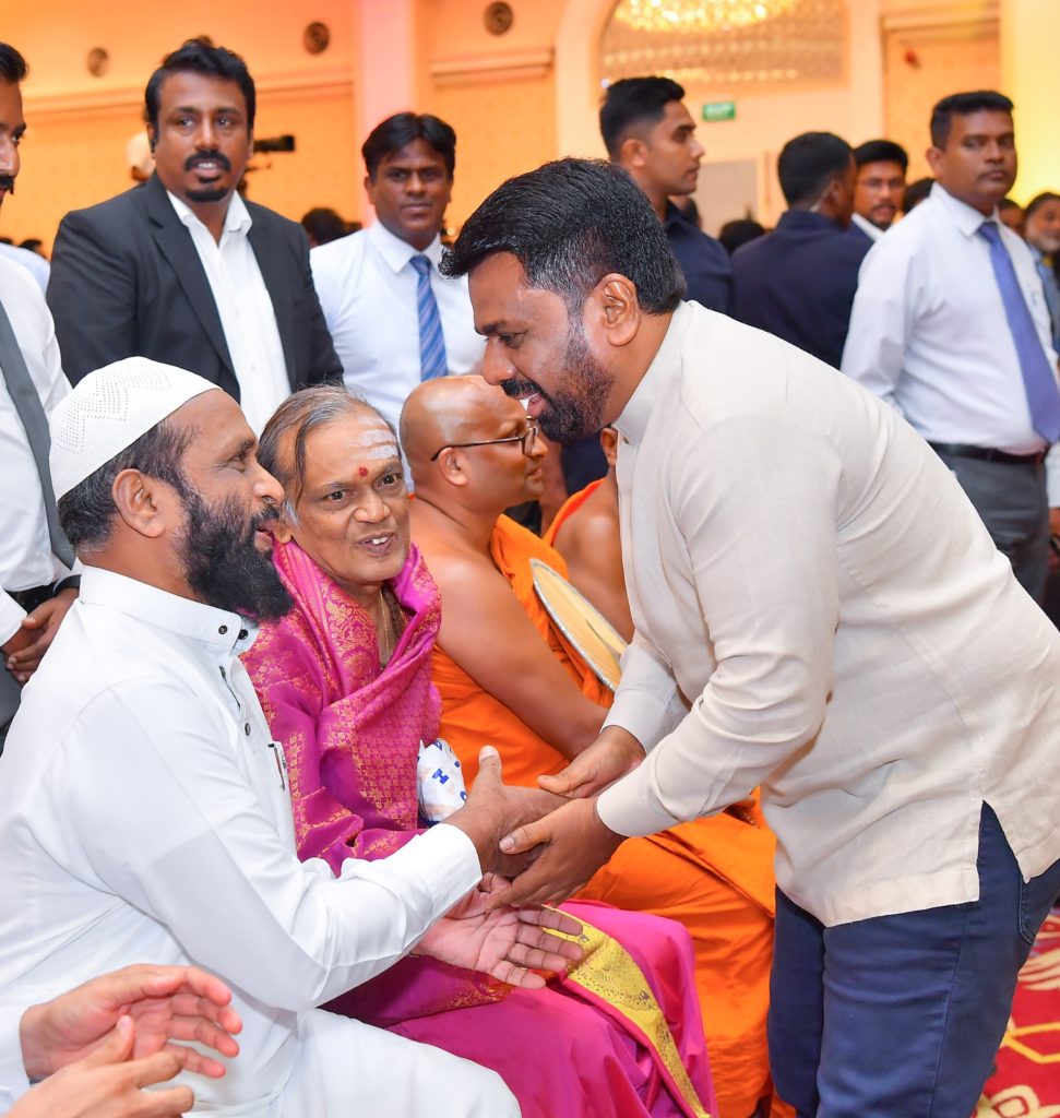 President Greeting at Religious Leaders at Praja Shakthi