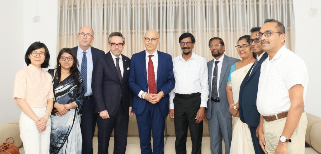 Tilvin Silva and the team with High Commissioner of the United Nations Commission on Human Rights