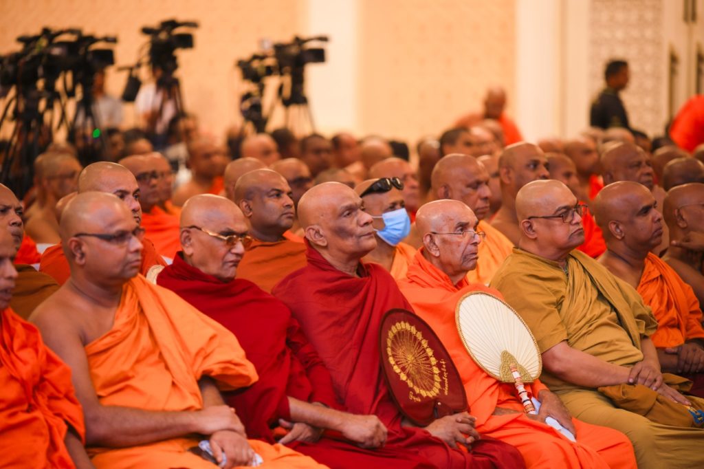 Bhikshu at front row at the National Bhikshu Day