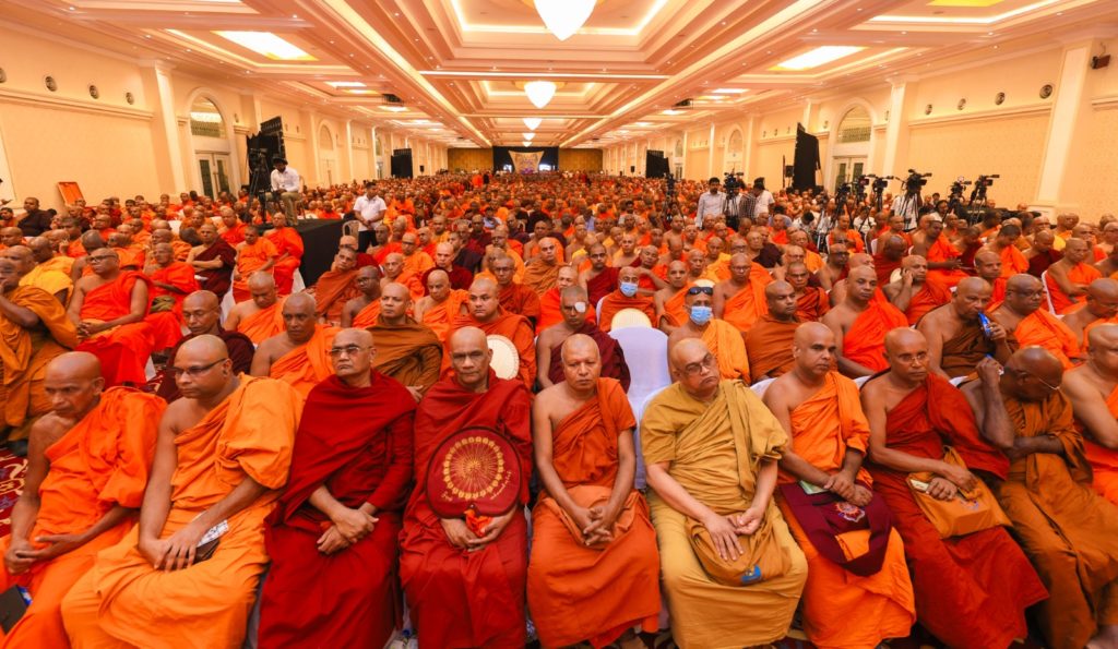 Bhikshu crowd at the National Bhikshu Day