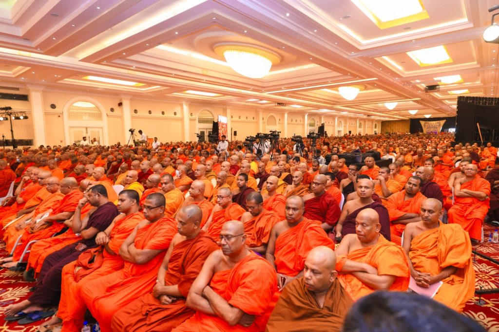 Bhikshu crowd at the National Bhikshu Day event